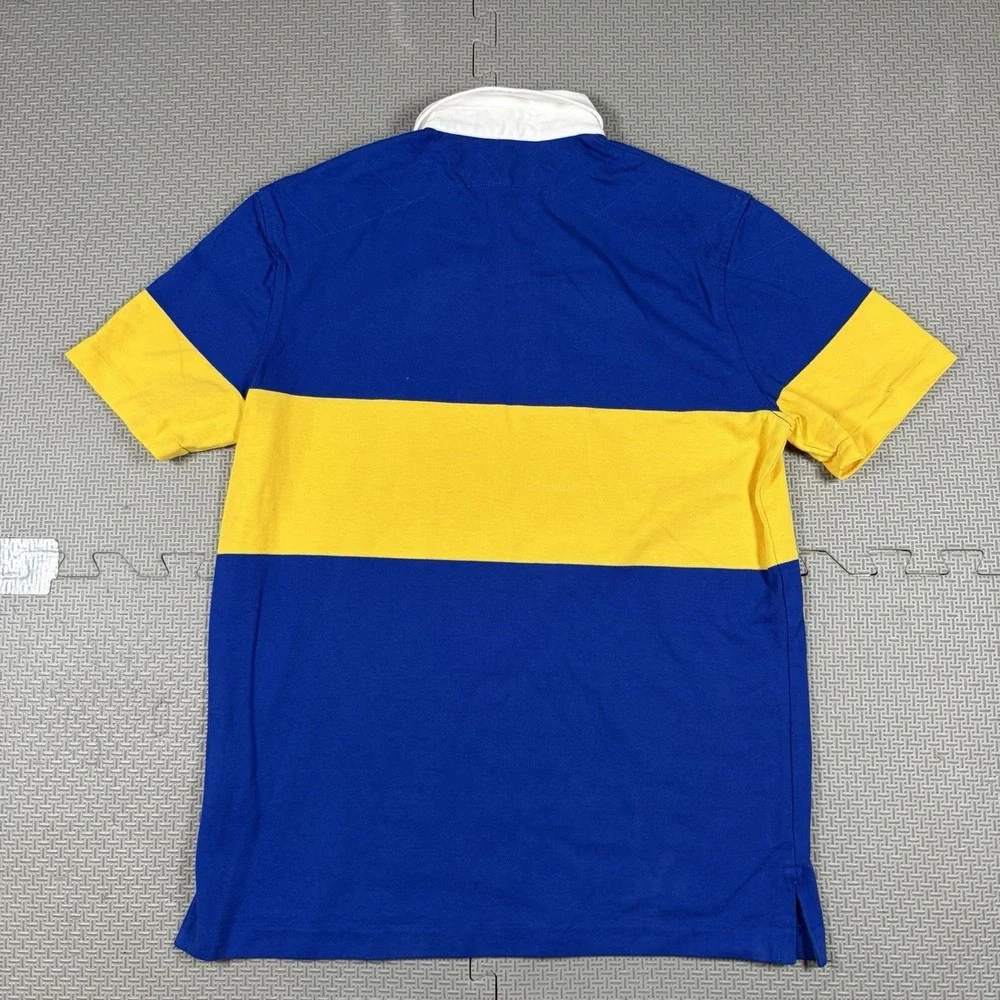 VTG 90s Polo Ralph Lauren P-93 RLPC67 Polo Rugby Shirt Short Sleeve Talon Zip S